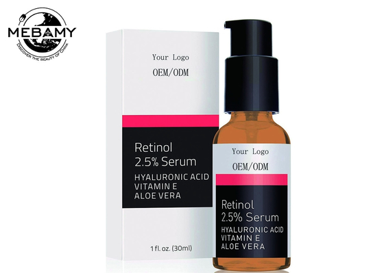 Retinol Face Serum 2.5% พร้อมด้วย Hyaluronic Acid, ว่านหางจระเข้, Vitamin E - เพิ่มการผลิตคอลลาเจน